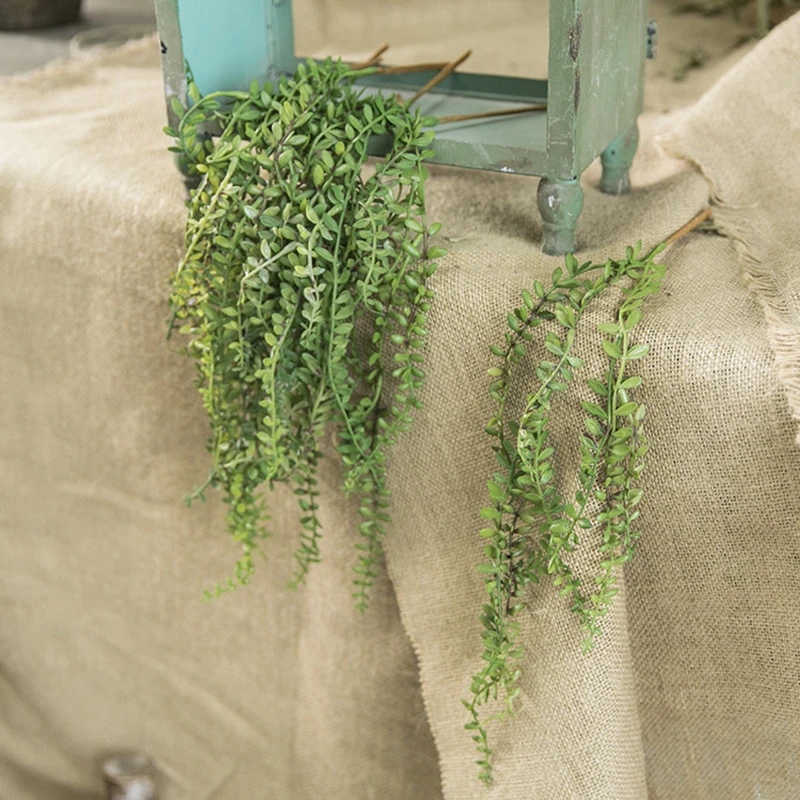 Имитация лозы Senecio Radicans суккуленты поддельный цветок домашний Свадебный декор