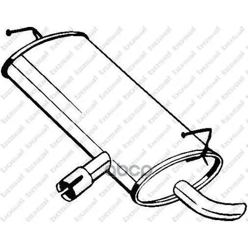 Exhaust Muffler End Bosal. 145203