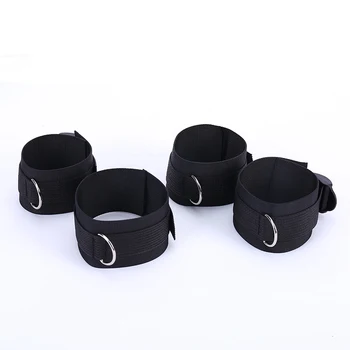 Nylon Sex Handcuffs Bdsm Bondage Erotic Under Bed BDSM Bondage Restraint Strap System Sex Toys for Adults Wrists & Ankle Cuffs 3