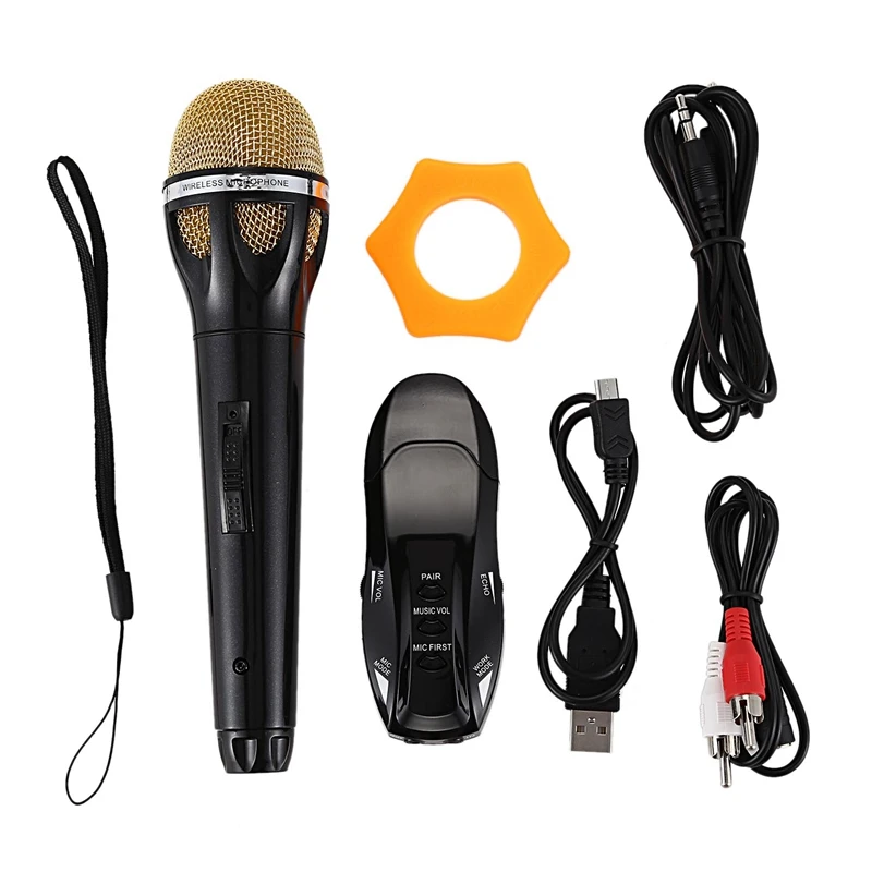 NEW-K18 UHF беспроводной микрофон для караоке микрофон для Ios Android смартфон компьютер для встречи класс речевой