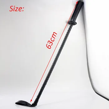 63cm Leather Bondage Sex Aid Whip BDSM Play Flogger Torture Gear Riding Crop Cane Lash Slave Spanking Paddle Sex Toys For Women 6