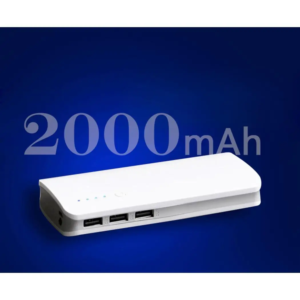 Зарядное устройство для телефона 10000 мАч 3 USB дома, повседневное зарядное устройство DC5V1A порты микро портативное зарядное устройство с светодиодный подсветкой