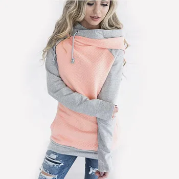 

MRMT 2020 Brand New Autumn Women's Hoodies Sweatshirts Splicing Hooded Zipper Long Sleeve Pullover for Female Hoodie Sweatshirt