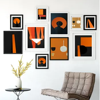 

Custom Poster Abstract Color Block#t Canvas Wall Art Picture Set Posters Home Decor Prints Abstract Prints for Room20-0923-1