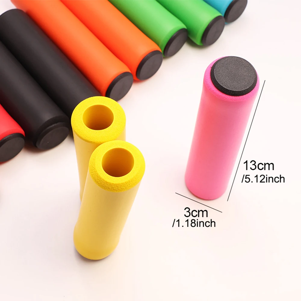 1Pair Silicone Cycling Bicycle Grips Outdoor MTB Mountain Bike Handlebar Grips Cover Anti-slip Strong Support Grips Bike Part