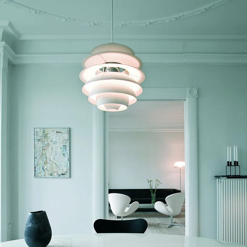 Современные светодиодные подвесные светильники PH, металлическая Подвесная лампа для спальни, гостиной/столовой, домашний декор, подвесные светильники
