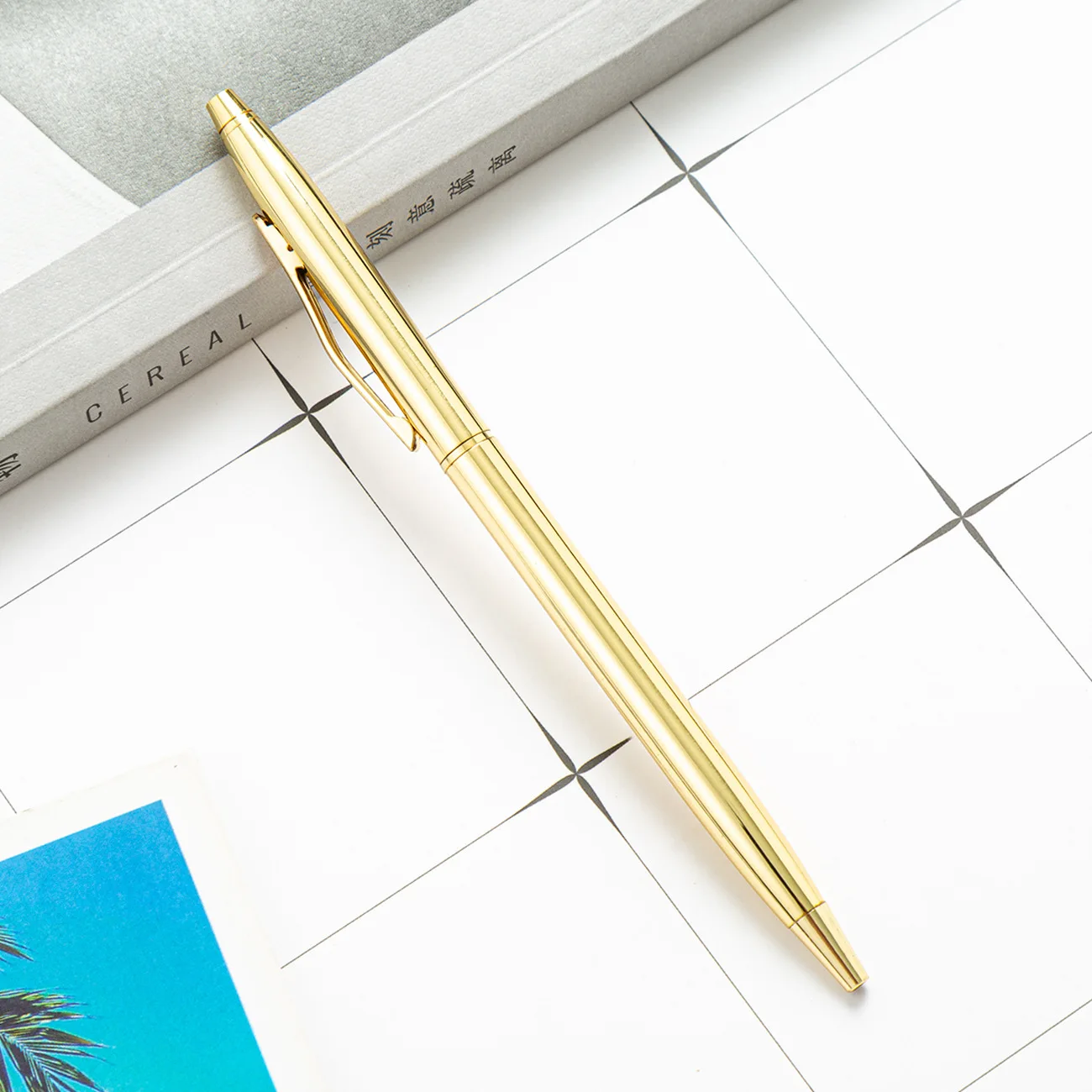  HASYEN Everyday Luxury Metal Ballpoint Pen - Gold and