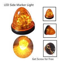 

2pcs Round LED Marker Lights Clearance 16 LED Lamps Auto lamps for ISU Suz Japan Truck Tailer