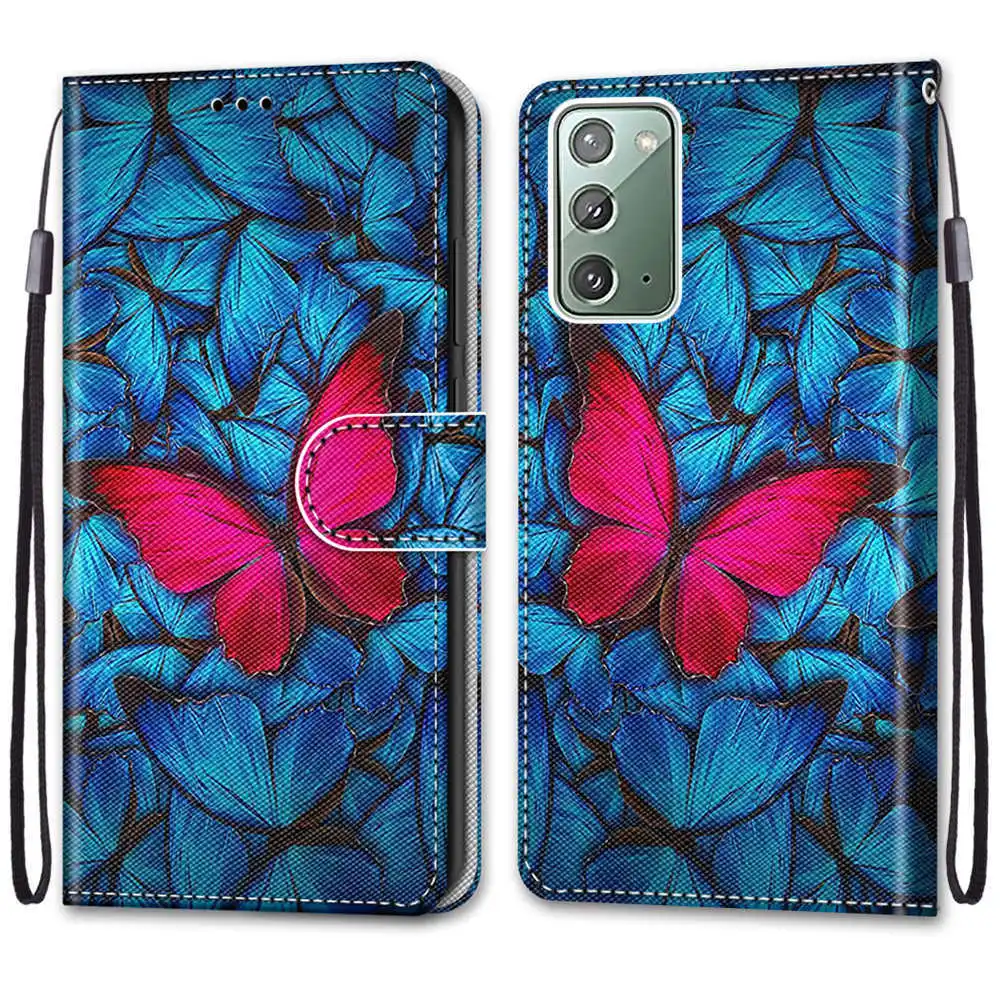 三星 Note 20 #B14蓝底大红蝶 -1.jpg_.webp