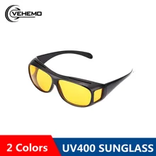 VEHEMO солнцезащитные очки для вождения HD желтые линзы очки модные анти УФ солнцезащитные очки для вождения ночного видения Поляризованные солнцезащитные очки для мужчин и женщин