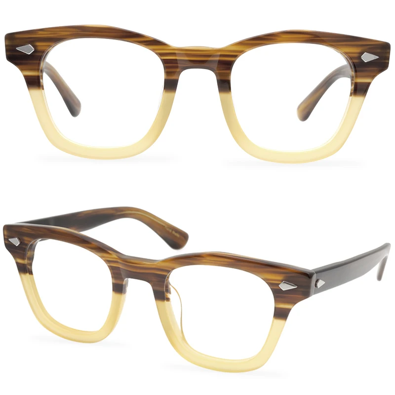 

Vintage Glasses High Quality Acetate Optical Eyeglass Men's Designer Luxury Brand Eyewear