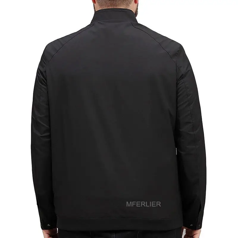 Мужская куртка с длинными рукавами повседневная 2 цвета 8XL 7XL 6XL 5XL обхват груди 150