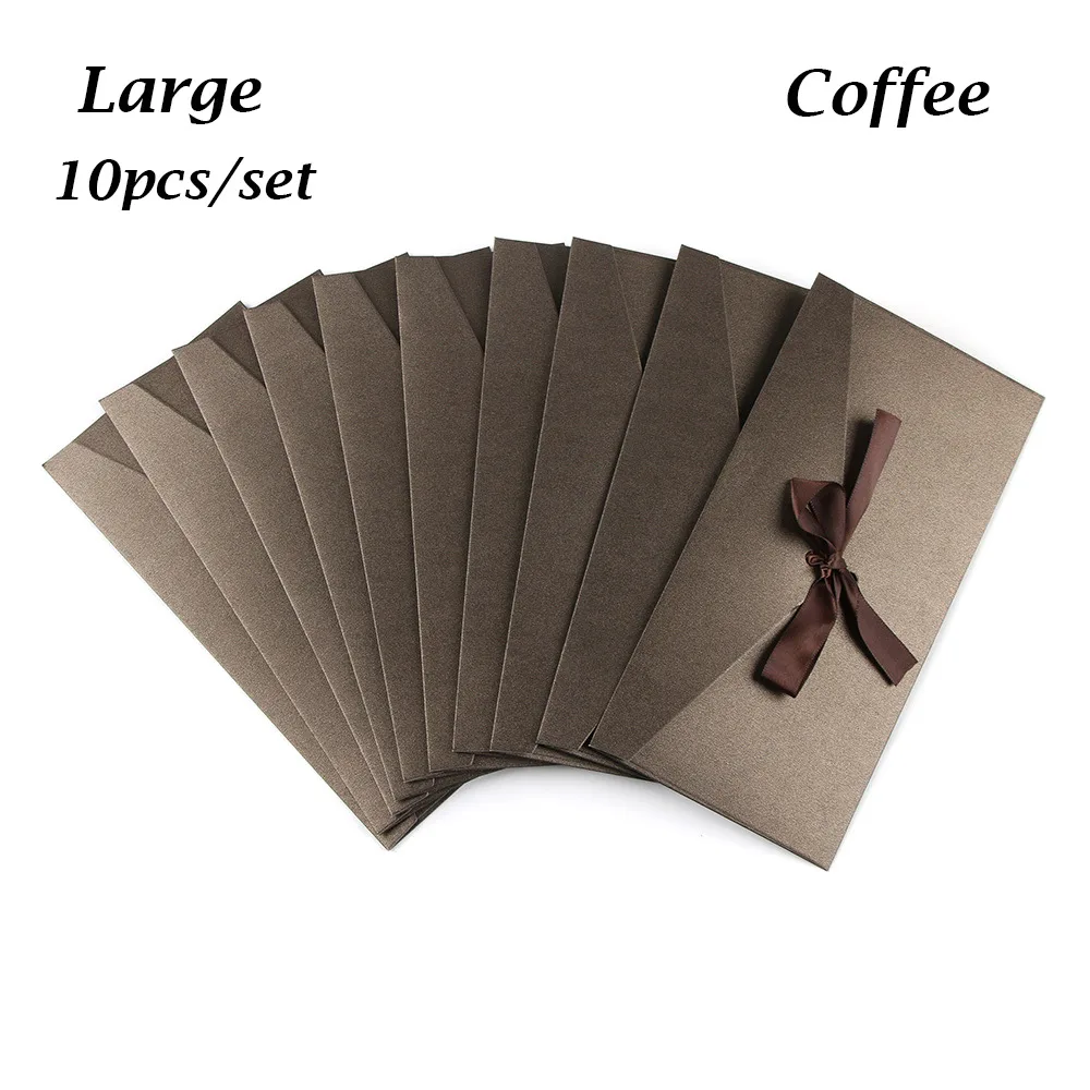 Coffee 10 шт./компл. красивые Винтаж конверт Творческий конвертов из крафт-бумаги DIY декоративный конверт маленькая Бумага школьные канцелярские принадлежности - Цвет: Coffee