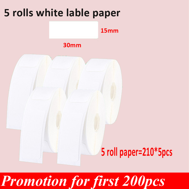 Adhesive Thermal Label for D11 Printer Printing Label Waterproof Anti-Oil Label Scratch-Resistant Label Sticker Paper