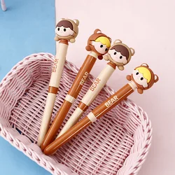Stylos à bille en forme mignonne, 4 pièces/lot, stylo créatif chauffant, accessoires de bureau, stylos à Gel, papeterie coréenne 
