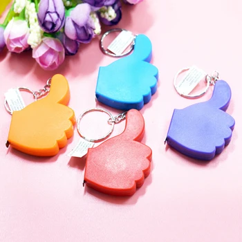 

1PC Mini Tape Measures Easy Retractable Tape Measure Pull Ruler Keychain Key Ring Measuring Tools Color Random