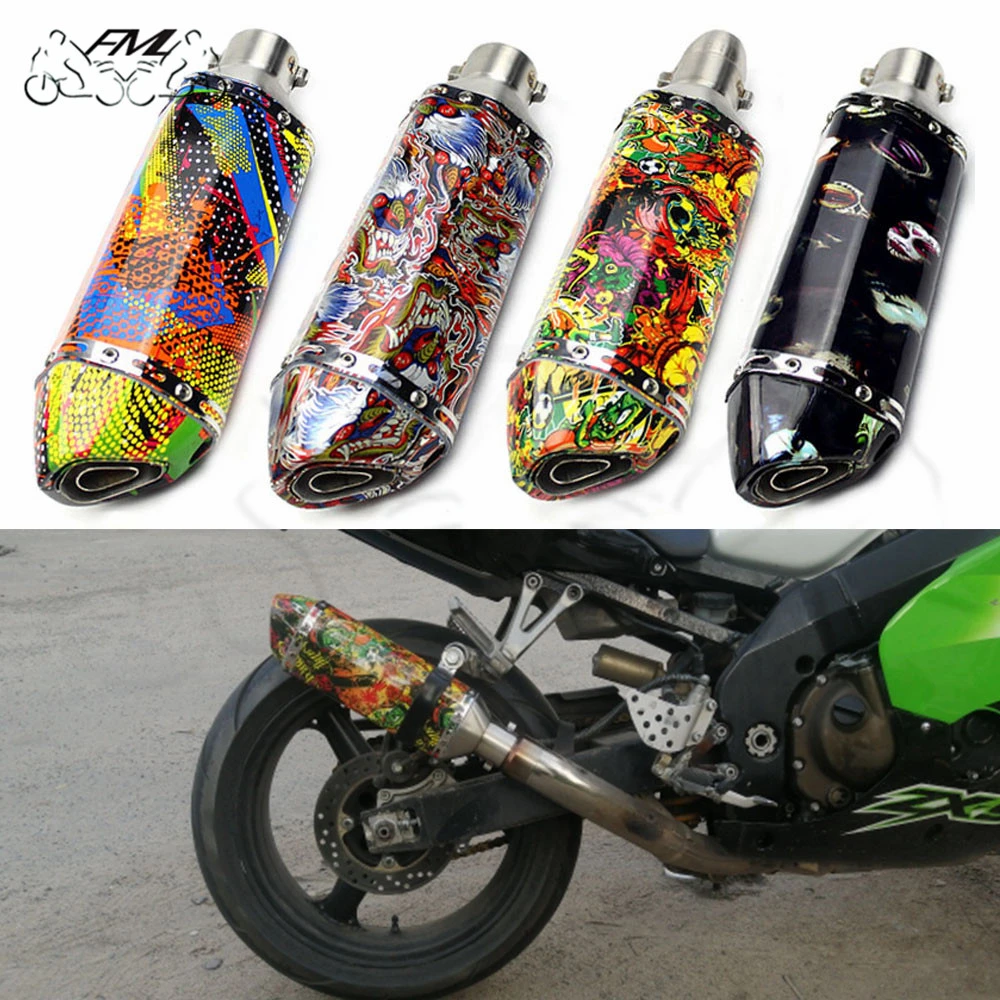 for yamaha mt03 fz8 fz6r xj6 mt07 mt09 r6 r1 r3 r25 etc muffler 36 51mm universal motorcycle exhaust pipe ak modified muffler exhaust exhaust systems aliexpress aliexpress