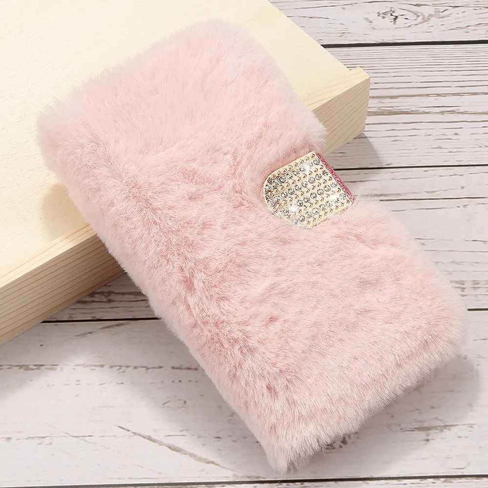 

Warm Wallet Stand Flip Phone Case for Samsung Galaxy J3 J4 J6 J7 J8 A5 A6 A7 A8 2018 Magnetic Slim Furry Capa Cover Coque Fundas