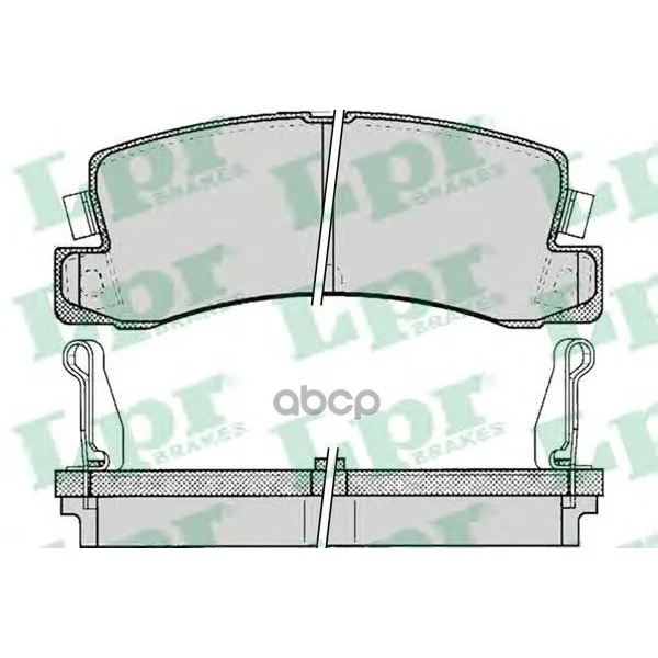 Колодки Тормозные Toyota Avensis/Camry/Carina/Celica/Corolla 86-03 Задние Lpr 05p061 Lpr арт. 05P061