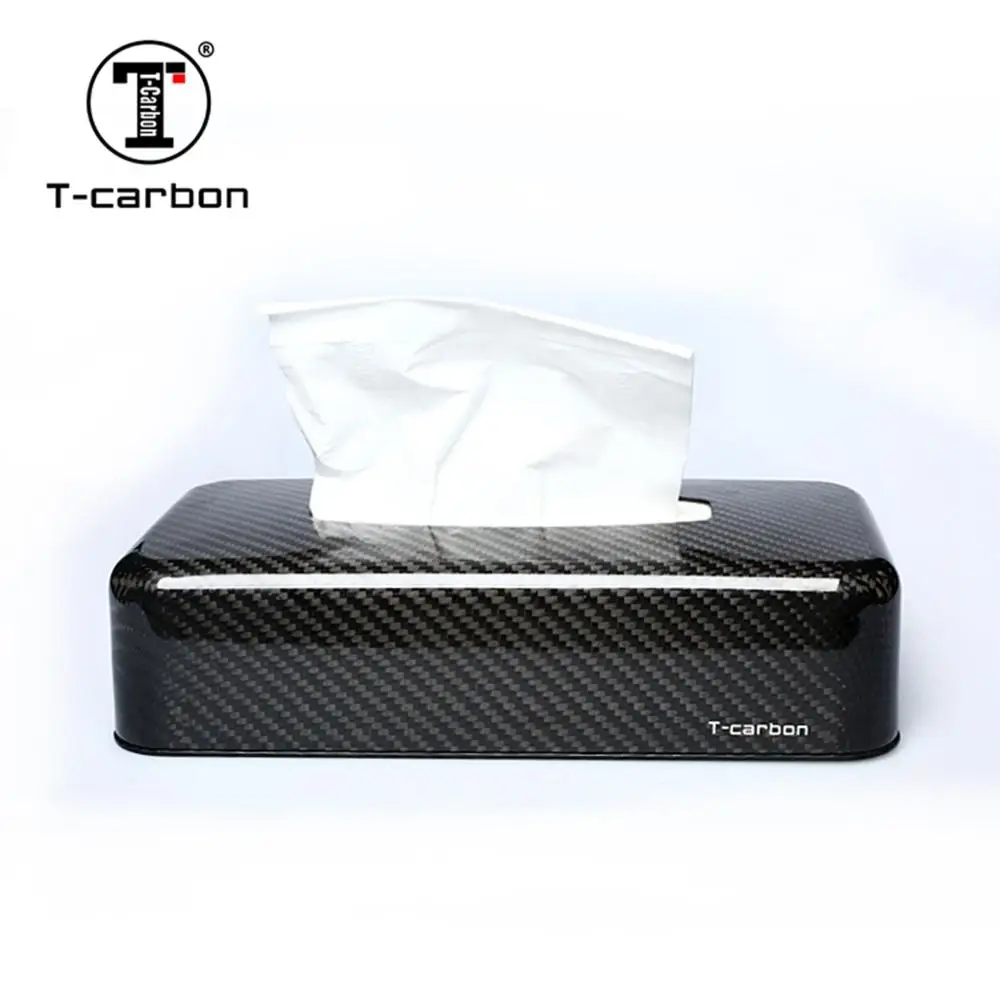 T-carbon углеродное волокно для салона автомобиля коробка салфеток Дома Офиса |
