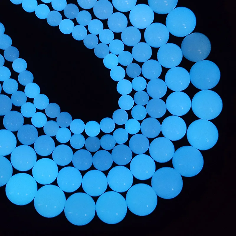 Boutigem 384Pcs 10 Mm Glow In The Dark Round Beads Luminous Resin...