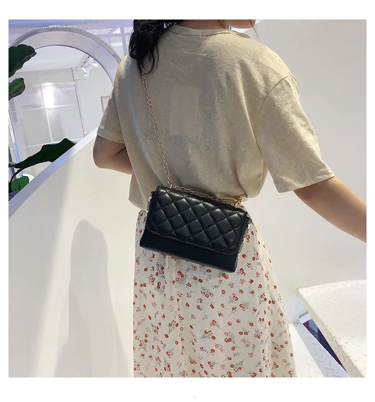 Female Crossbody Bag Women High Quality PU Leather Luxury Handbag Designer Sac A Main Ladies Lattice Shoulder Messenger Bag