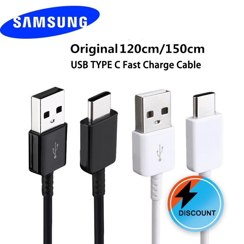 samsung 120/150 см USB 3,1 type-c кабель передачи данных для samsung Galaxy S8 S9 Plus S10 plus A5 A7 Note 8