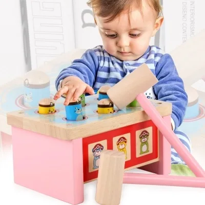 

Educational Preschool CHILDREN'S Building Blocks Wooden Toy 6-18 Months Baby Early Education Play Hamster