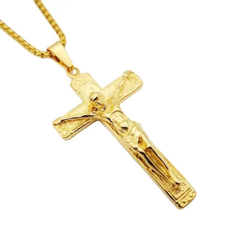 Jesus Cross Christian Necklace Jewelry 
