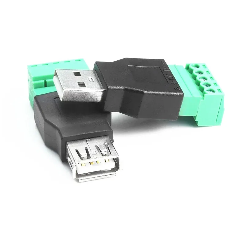 10 шт./лот USB папа винт 5 контактный разъем мама для винтового контактного