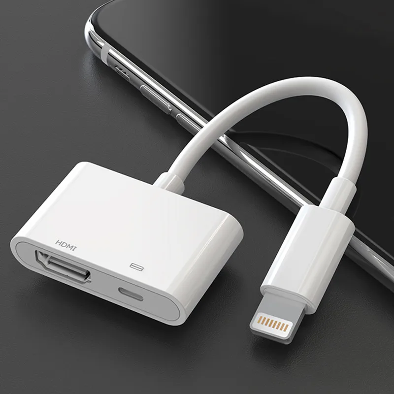 Адаптер для iPhone к Hdmi телевизора 1080P HD конвертер проектора кабель Lightning HDMI адаптер