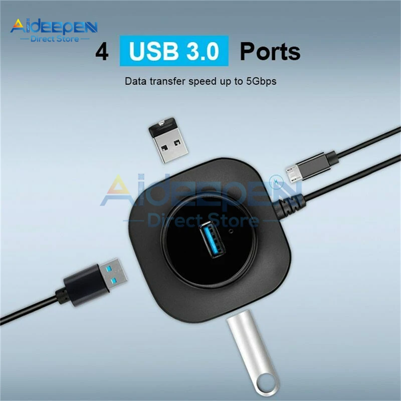 USB 3 0 2 концентратор Мульти разветвитель адаптер 4 порта s скорость мини мульти Hab 3.0