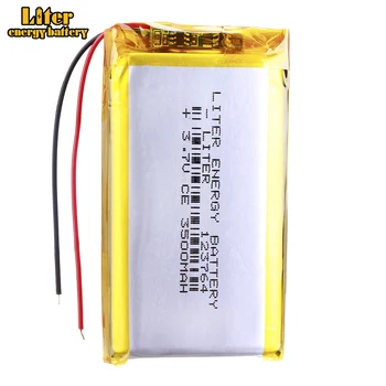 Good Qulity 3.7V,3500mAH 123764 Polymer lithium ion / Li-ion battery for tablet pc BANK,GPS,mp3,mp4