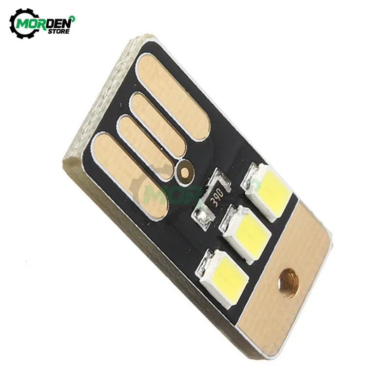 Mini LED Night Light 5PCS Pocket Card USB Power 0.2W Bulb Book Light For Laptop PC Powerbank