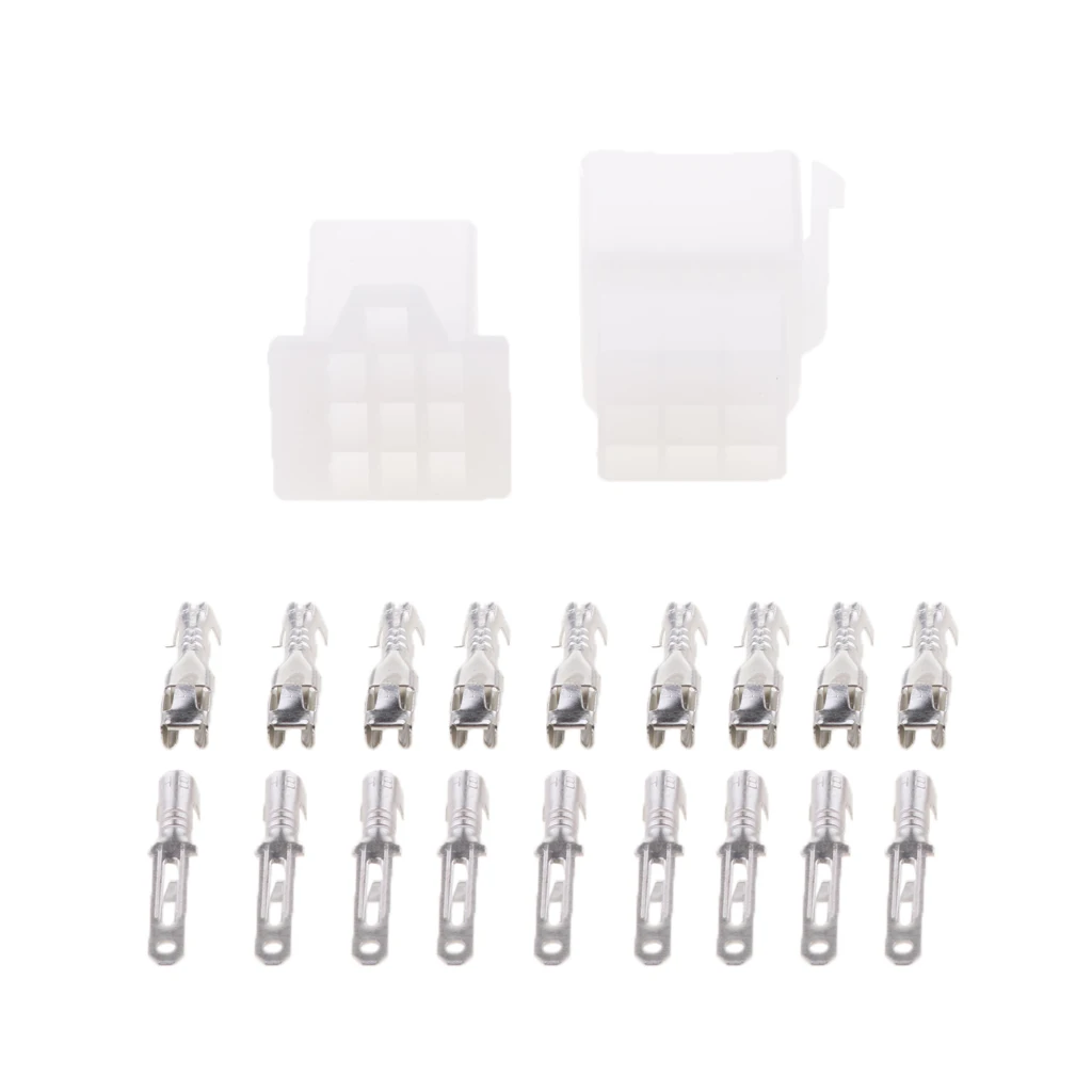 2.8mm 9-Pin Way Electrical Wire Connector Male Female Terminal Plug Kits for Motorcycle Motorbike | Автомобили и мотоциклы