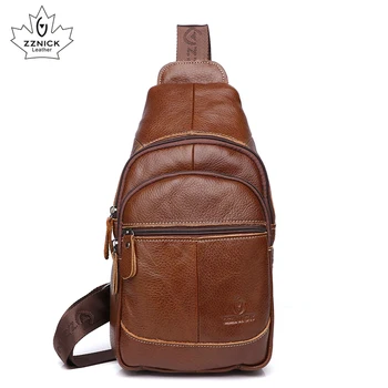 

Men Shoulder Bag Genuine Leather Bag Messenger Bags For Men 2019 Fashion Flap High Quality Luxury Crossbody Bags For Male ZZNICK
