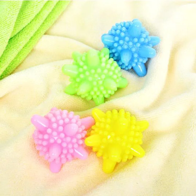 Laundry Clean Ball Plastic Smallhelper Creativity Home Tool Magic Random Color Decontamination Lazy Anti-Winding Life