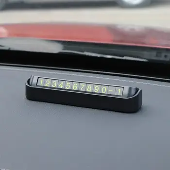 

Hot Car Styling Temporary Parking Card Phone Number Card Plate Telephone Number Car Park Stop In Car-styling Automobile Accessor