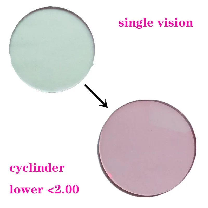 pink low CYL Vazrobe на заказ 1,67 фотохромные очки линзы смола объектив изменить на серый/коричневый анти-Полярный UV00 олеофобное покрытие пленка для мужчин - Цвет линз: pink low CYL