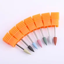 4*12 мм Красочные Силиконовые Электрические сверлильные машины для ногтей пилка для ногтей гель для удаления лак для ногтей расходник Дизайн Инструменты