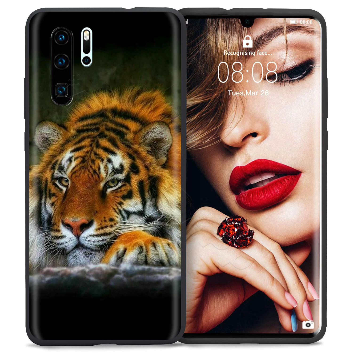 Webbedepp модные тигровые Детские тушь для ресниц в леопардовой упаковке для Huawei Honor 6a 7A 7C 7X8 8X 8C 9 9X10 20 Lite Pro Note вид
