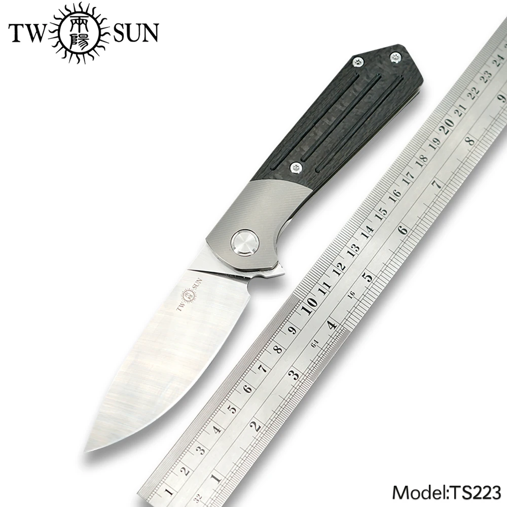 Складной карманный нож twotwins 14C28N тактический для кемпинга охоты открытый