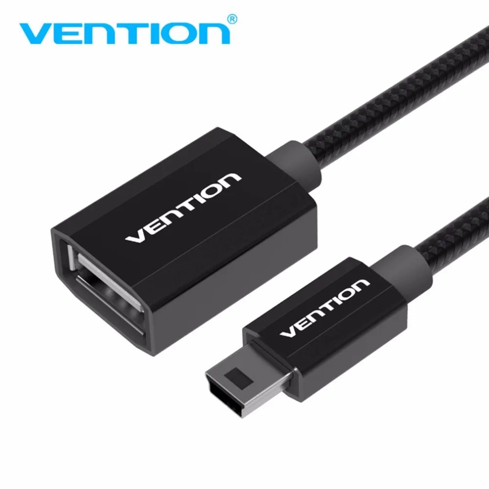 Vention высокоскоростной передачи мини USB2.0 OTG кабель OTG адаптер для камер U диск чтения карт MP4 0,25 м