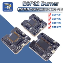 ESP8266 ESP32 ESP-WROOM-32 ESP32-WROVER Downloader Queima Ferramenta de Fixação de Teste Placa De Desenvolvimento para ESP-12F ESP-07S ESP-12S