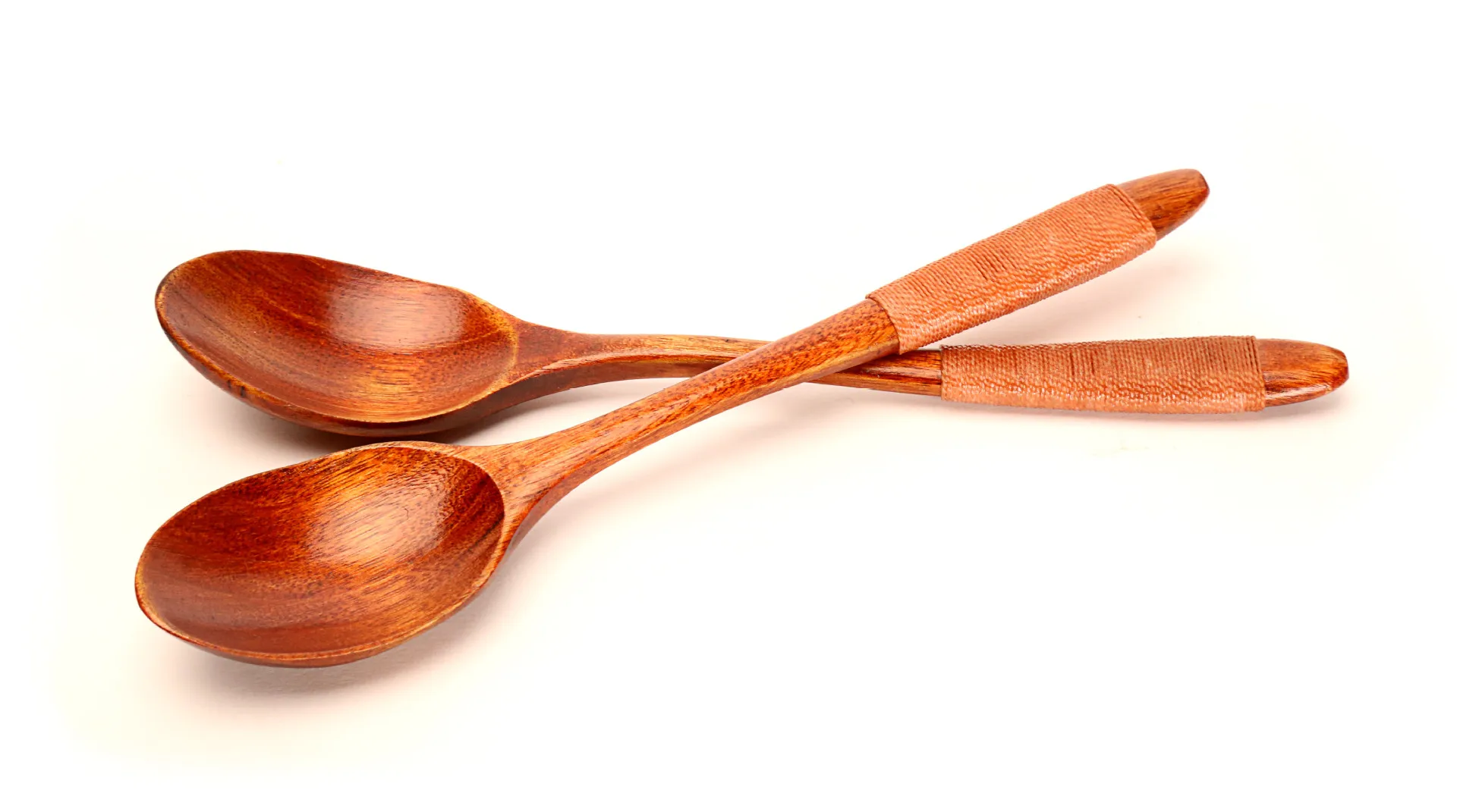 natural environmentally friendly phoebe wrapped wooden spoon