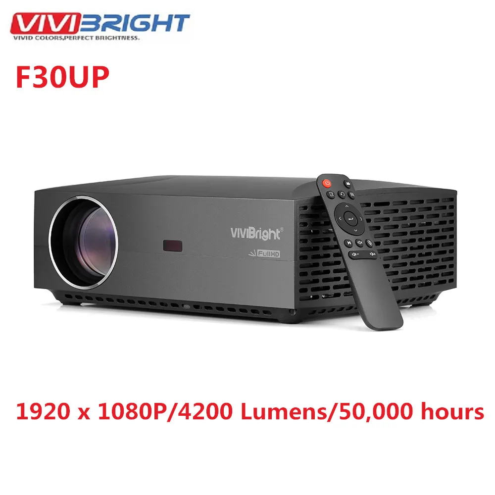 

VIVIBRIGHT F30UP LCD Projector 1080P Android Bluetooth 4.0 Home Entertainment Commercial Wireless Smart Projector 4200 Lumens