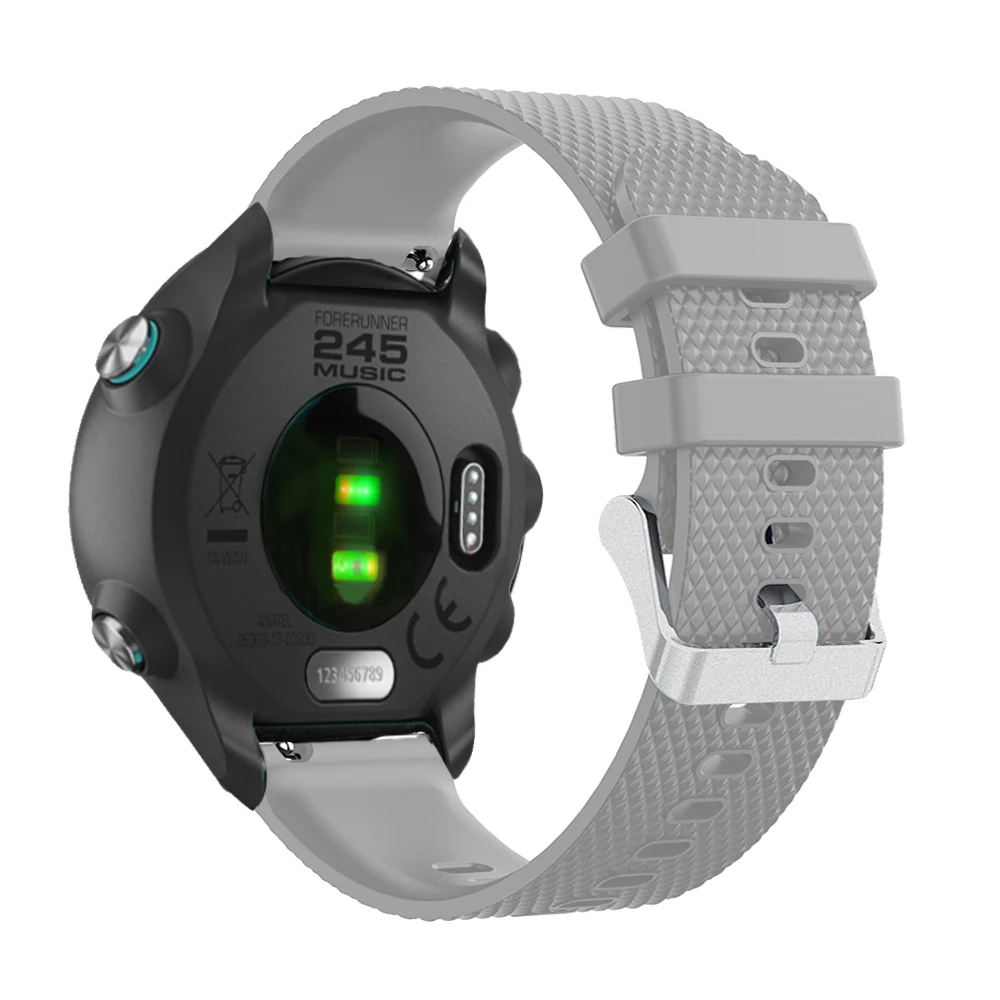 20 мм спортивный силиконовый ремешок для часов для Garmin Forerunner 245 245M 645 Vivoactive 3 умный браслет часы полоса красочный браслет