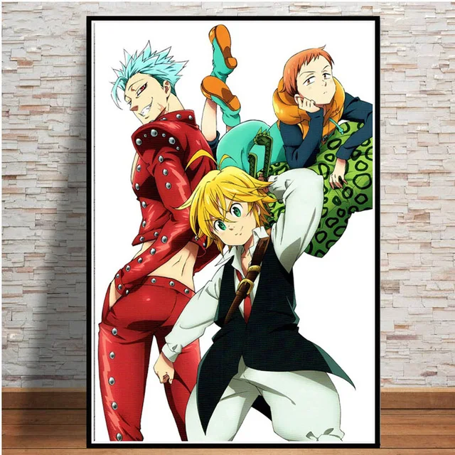 13 Плакат и печатная графика японского Аниме Комикс THE Seven Deadly Sins настенная художественная живопись картинка на холсте на стену картинки для гостиной домашний декор - Цвет: 13
