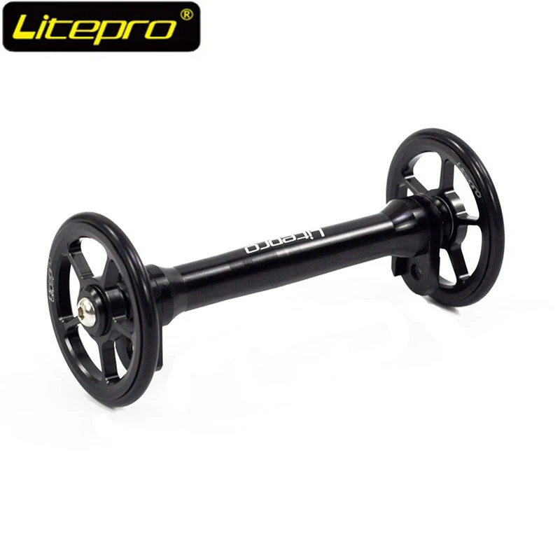 Litepro Alloy Easy Wheel Telescopic Extend Rod For Brompton Folding Bicycle