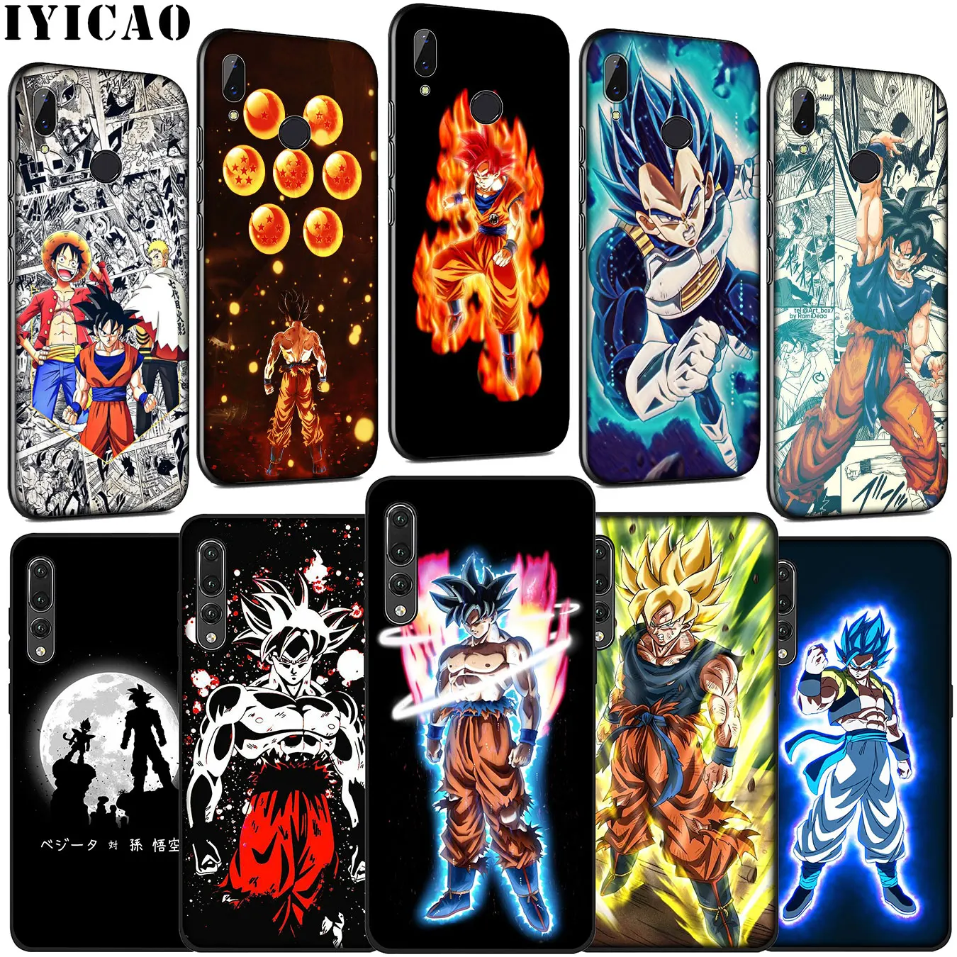 Goku Dragon Ball Z Мягкий силиконовый чехол для Huawei P30 P20 Pro P10 P9 Lite Mini 2017 2016 P Smart Plus 2019 |